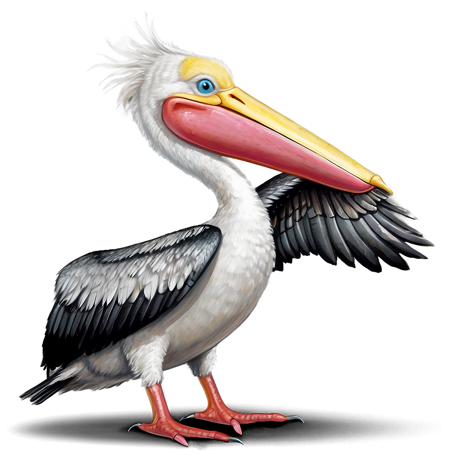 Pelican With Wings Tucked Png 06242024 PNG image