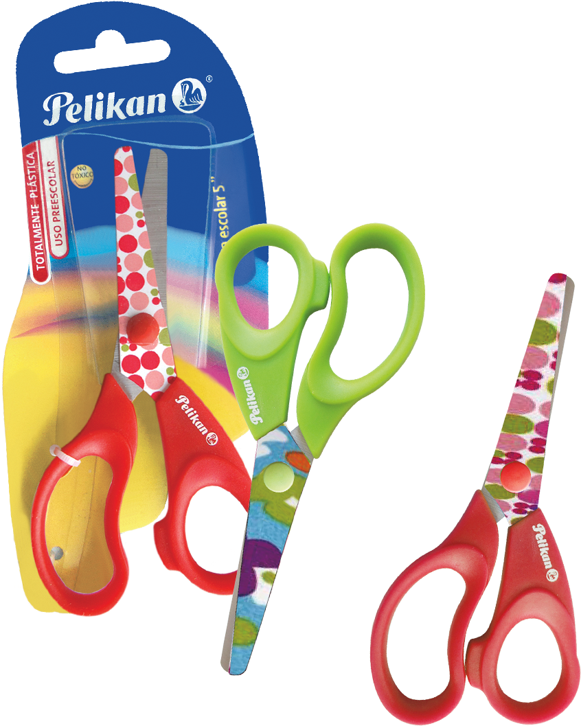 Pelikan Colorful Scissors Packaging PNG image