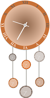 Pendulum Clock Illustration PNG image