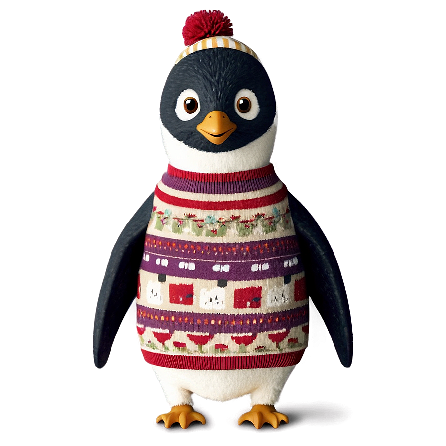 Penguin In A Sweater Png 62 PNG image