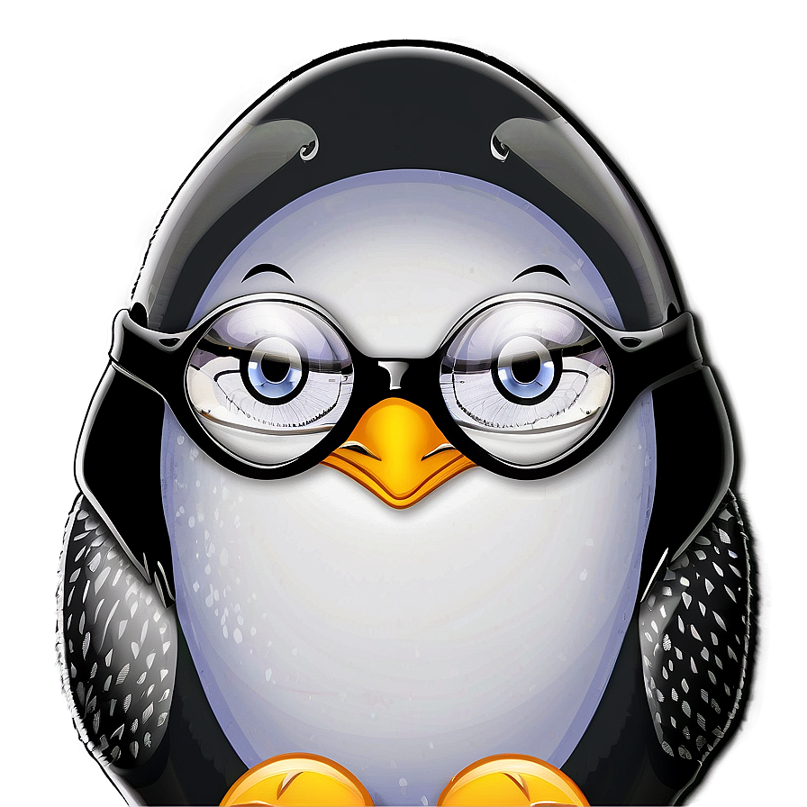 Penguin With Glasses Png 05062024 PNG image