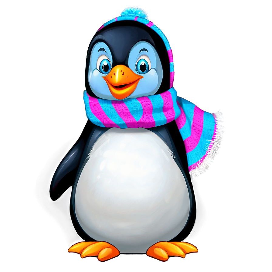 Penguin With Scarf Png 05062024 PNG image