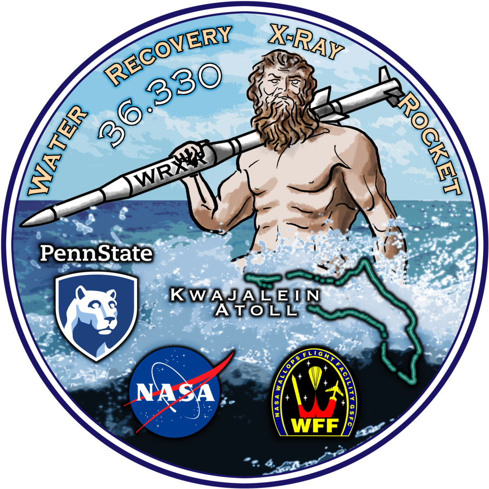 Penn State Water Recovery Xray Rocket Mission Patch PNG image