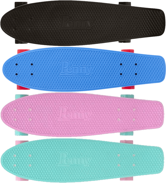 Penny Skateboards Color Variety PNG image