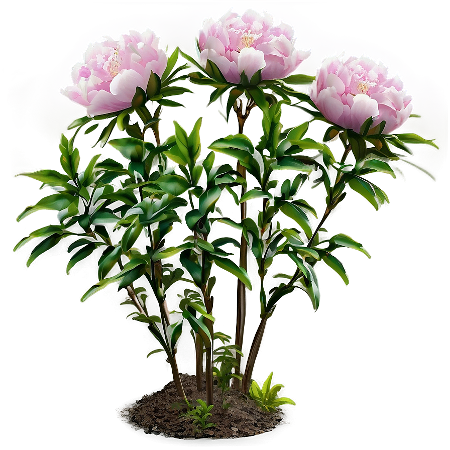 Peony Flower Bush Png 06122024 PNG image