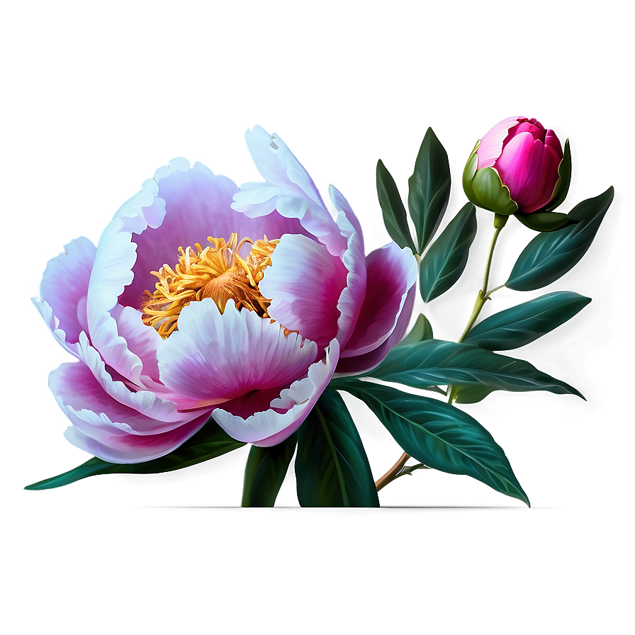 Peony Flower Illustration Png 49 PNG image