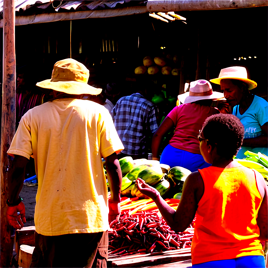 People At The Market Png 04292024 PNG image