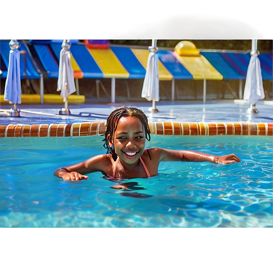 People Cooling Off In Pool Png 06262024 PNG image