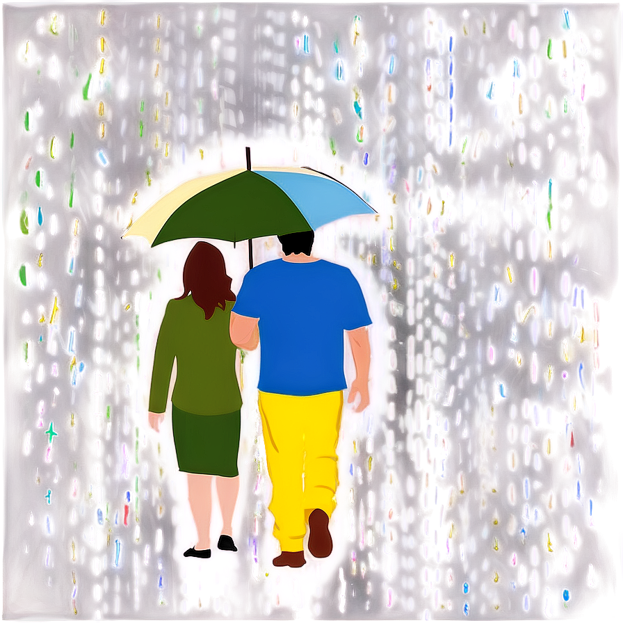 People In Rain Png 04292024 PNG image