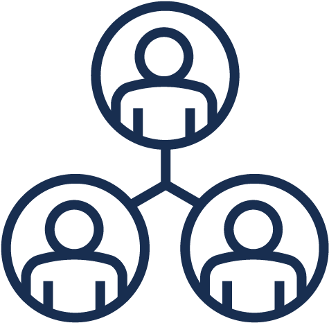 People Network Icon Graphic PNG image