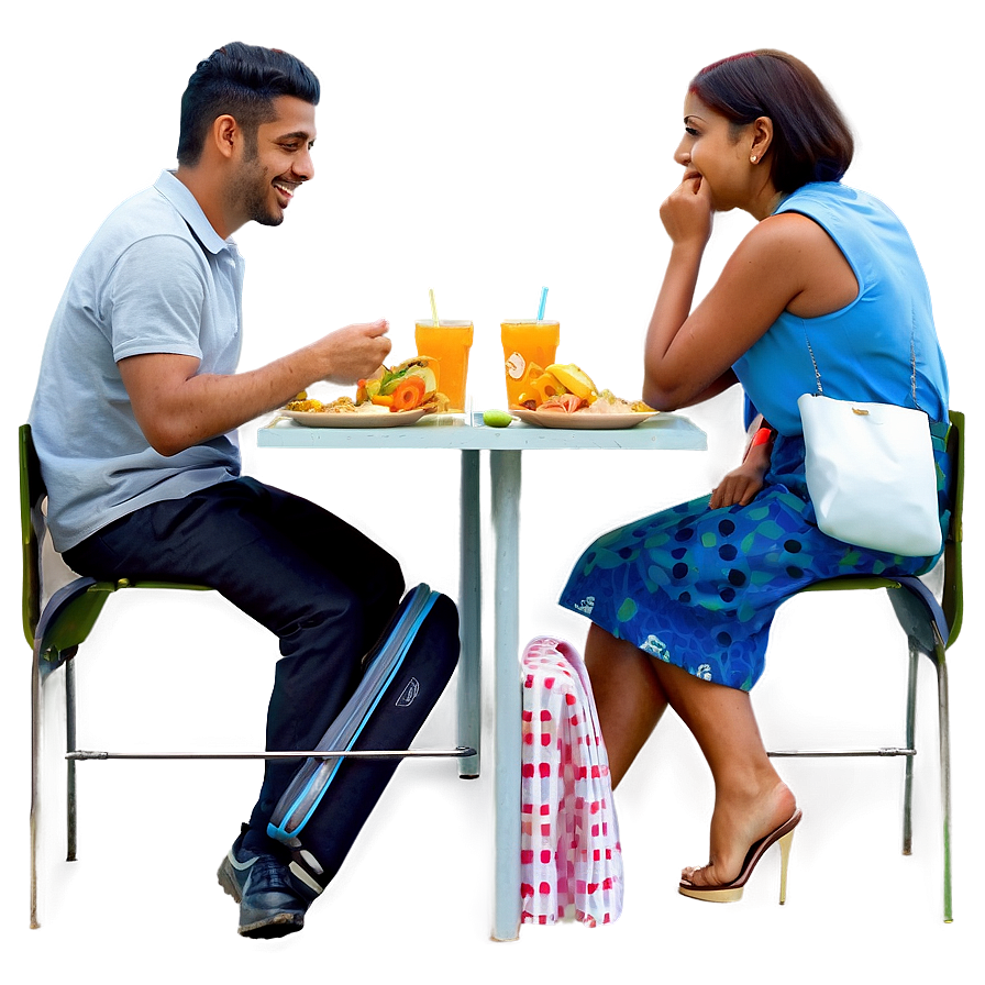 People Sitting At Table Eating Png Kpu PNG image