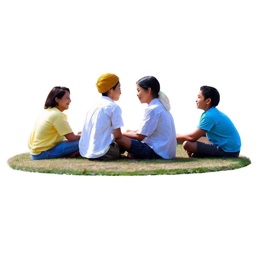 People Sitting In Circle Game Png 05252024 PNG image