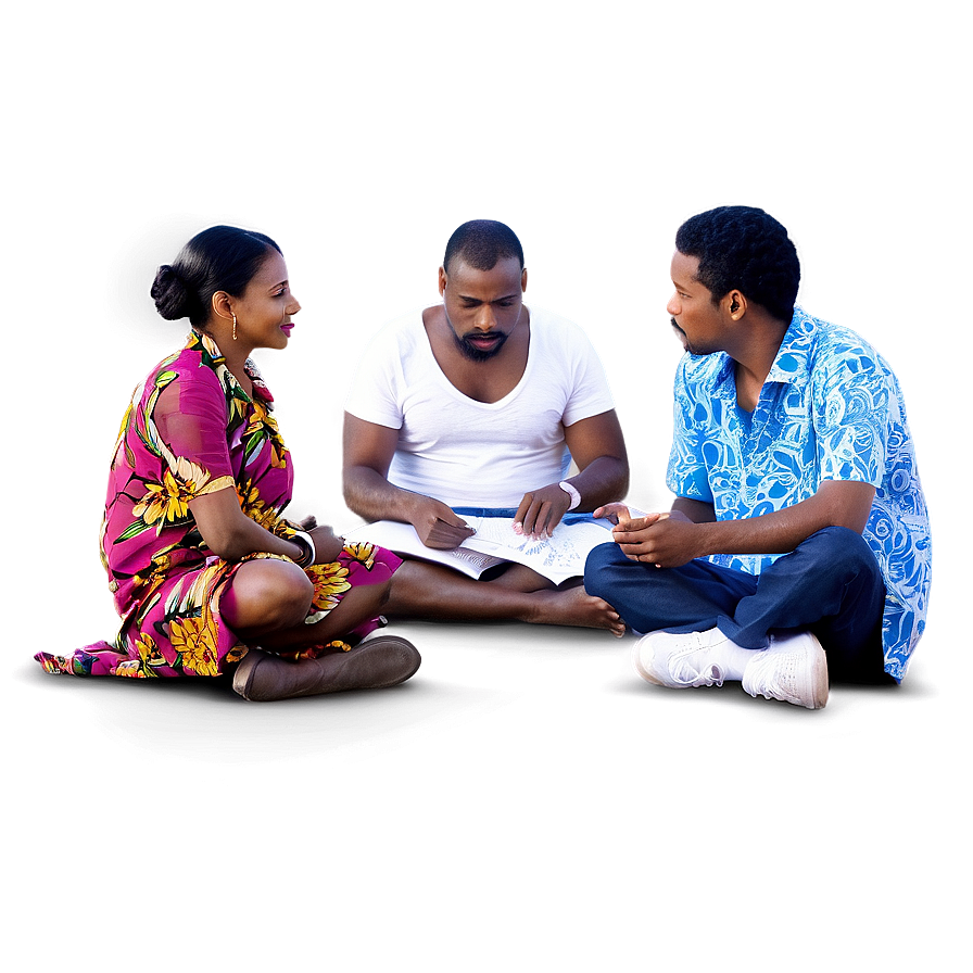 People Sitting In Circle Workshop Png 05252024 PNG image