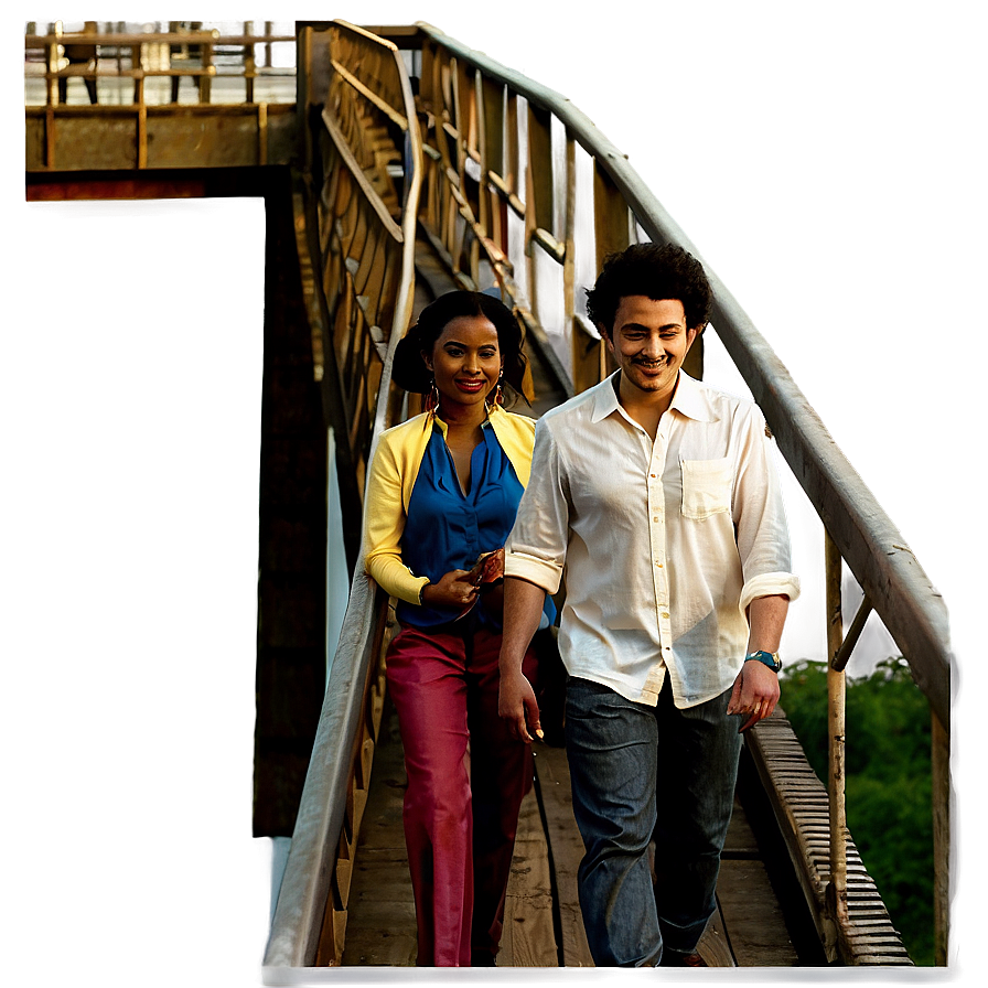 People Standing On Bridge Png Xrx57 PNG image