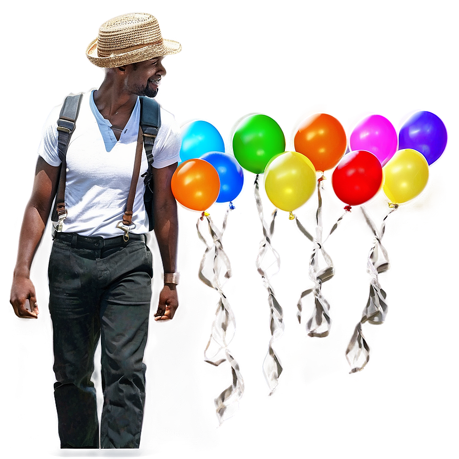 People Standing With Balloons Png Ywp55 PNG image