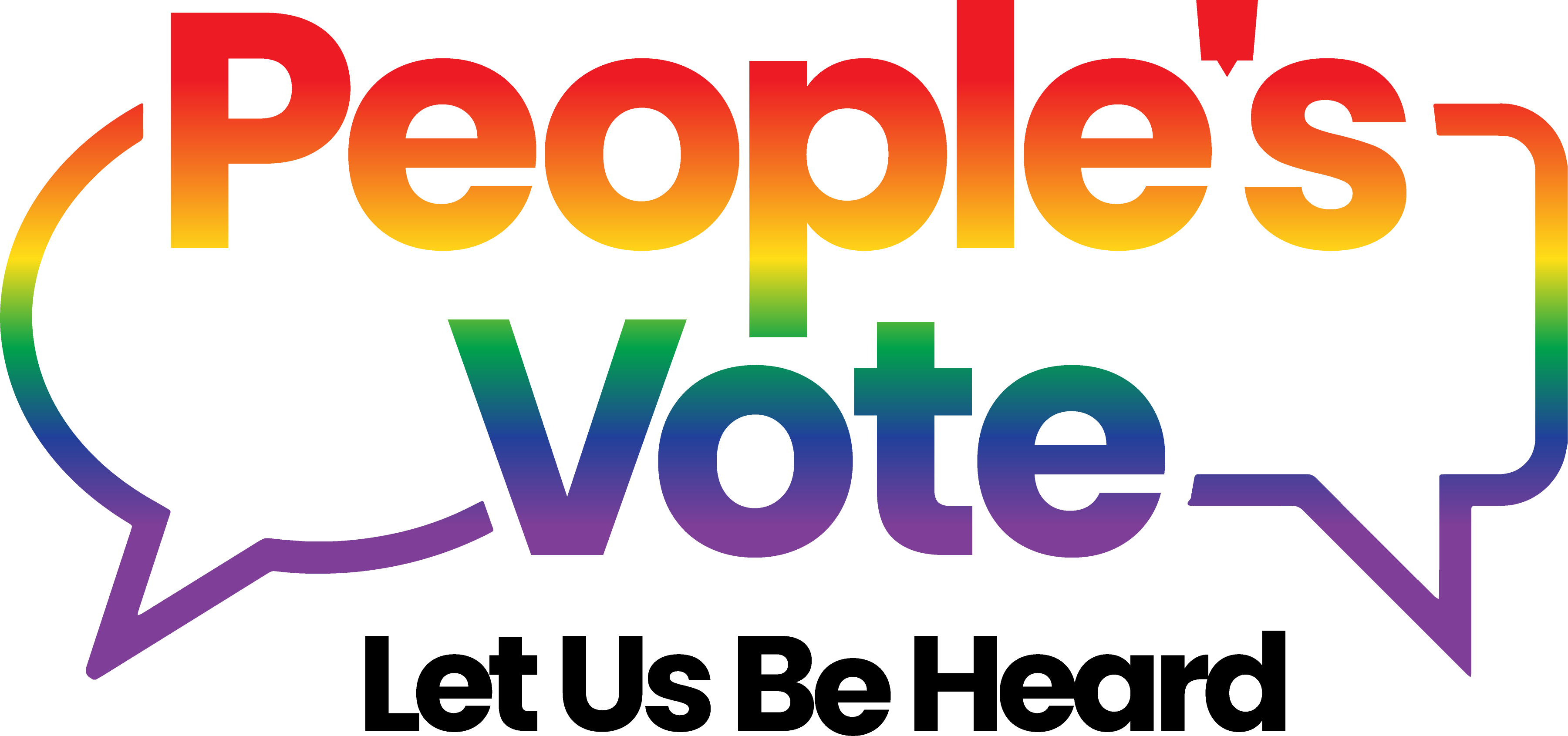 Peoples Vote Rainbow Logo PNG image