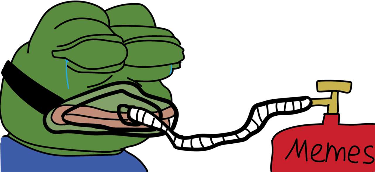 Pepe The Frog Meme Addiction PNG image