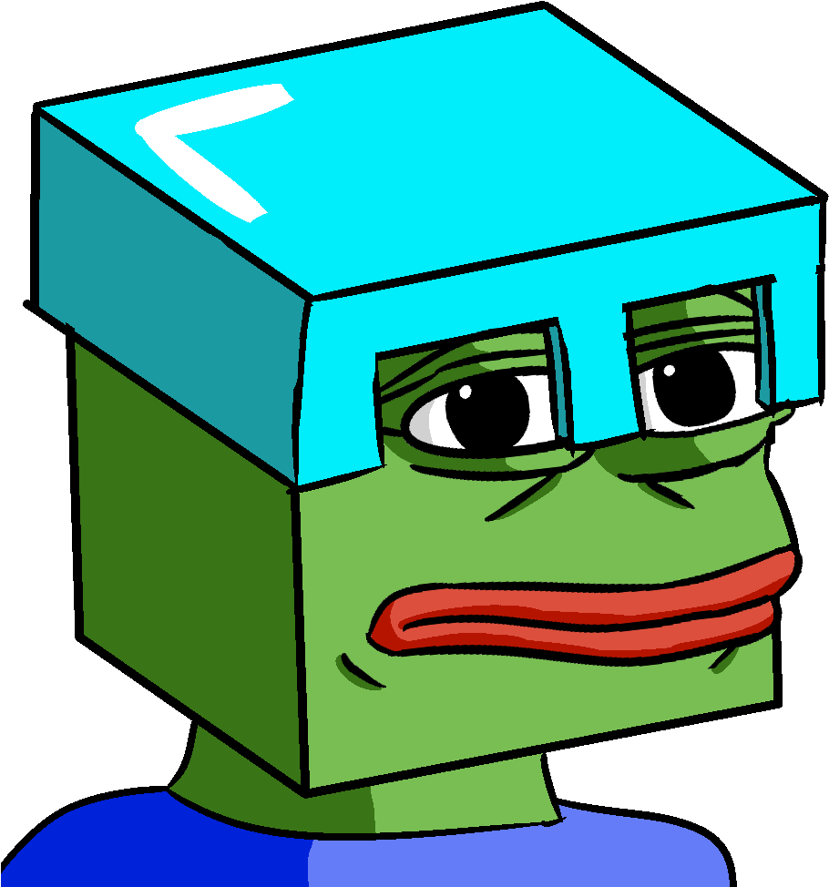 Pepe_with_ Frozen_ Headgear PNG image