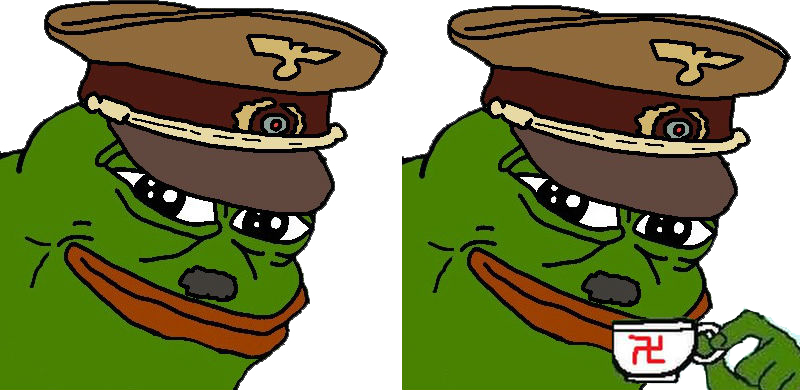 Pepethe Frog Tea Time Meme PNG image