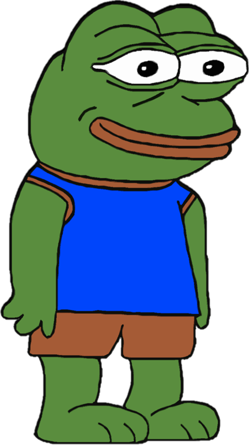 Pepethe Frogin Blue Tank Top.png PNG image