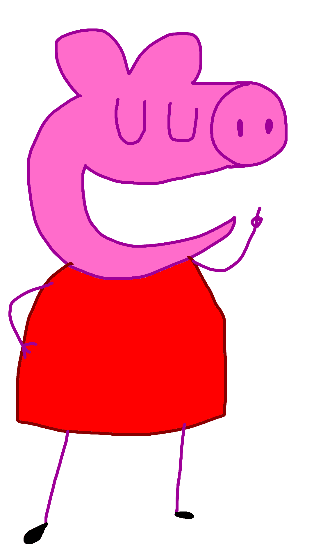 Peppa Pig Cartoon Character Illustration PNG image