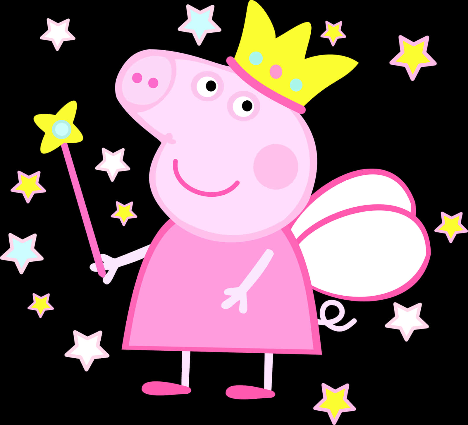 Peppa_ Pig_ Fairy_ Princess_ Vector PNG image