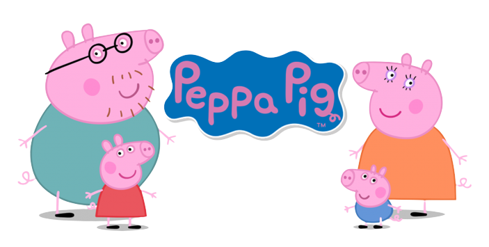 Peppa Pig Family Illustration PNG image