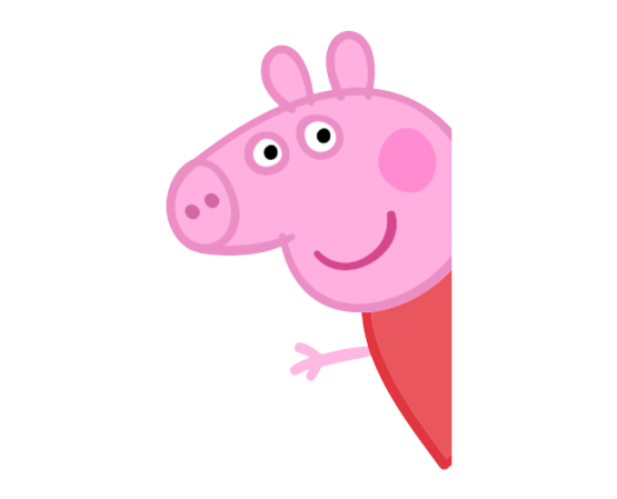 Peppa Pig Smiling Portrait PNG image