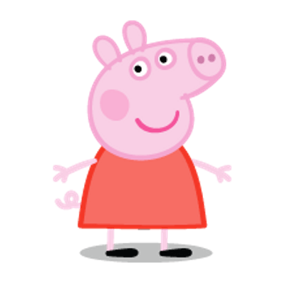 Peppa Pig Standing Smile PNG image