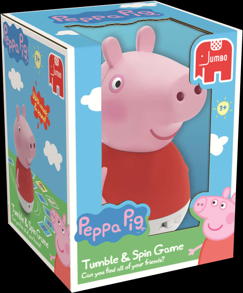Peppa Pig Tumbleand Spin Game Box PNG image