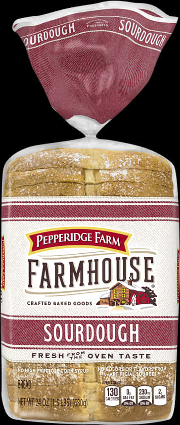 Pepperidge Farm Farmhouse Sourdough Bread Package PNG image