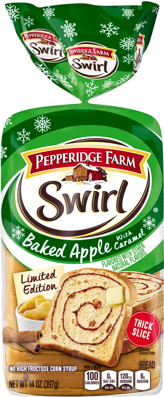 Pepperidge Farm Swirl Baked Apple Bread PNG image