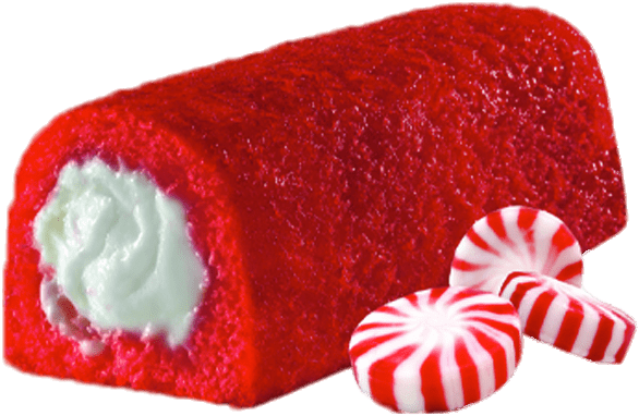 Peppermint Candy Swirl Roll PNG image