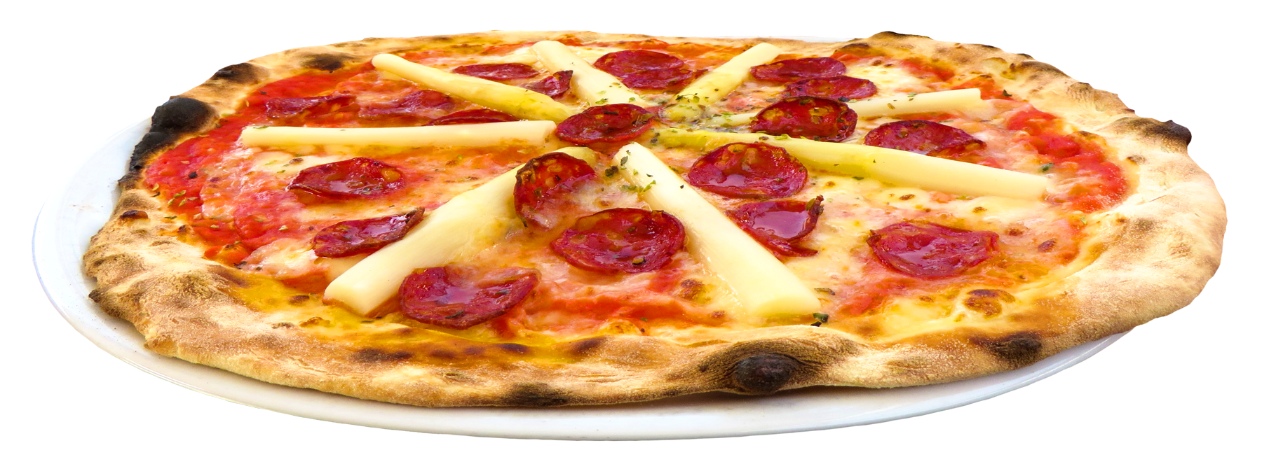 Pepperoni Pineapple Pizza PNG image