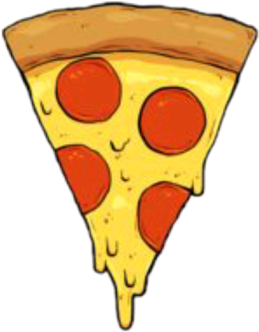 Pepperoni Pizza Slice Cartoon.png PNG image