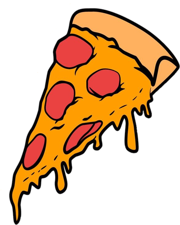 Pepperoni Pizza Slice Cheesy Clipart PNG image