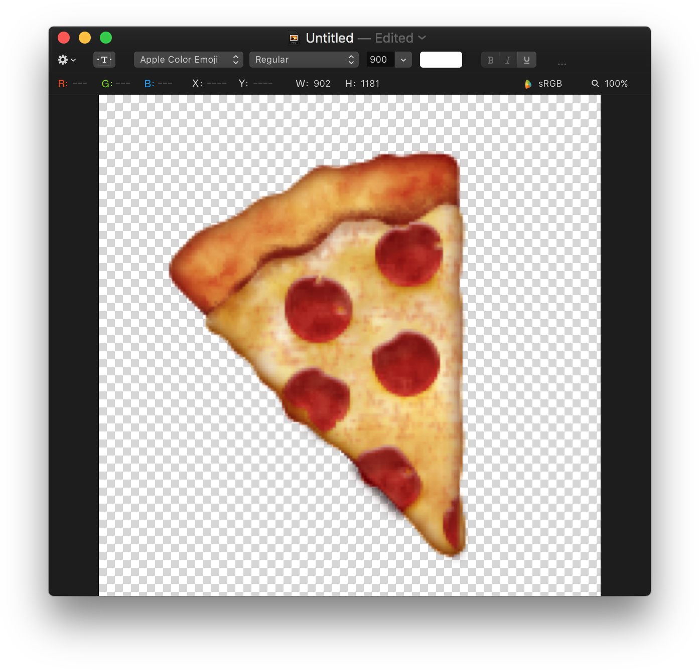 Pepperoni Pizza Slice Emoji PNG image