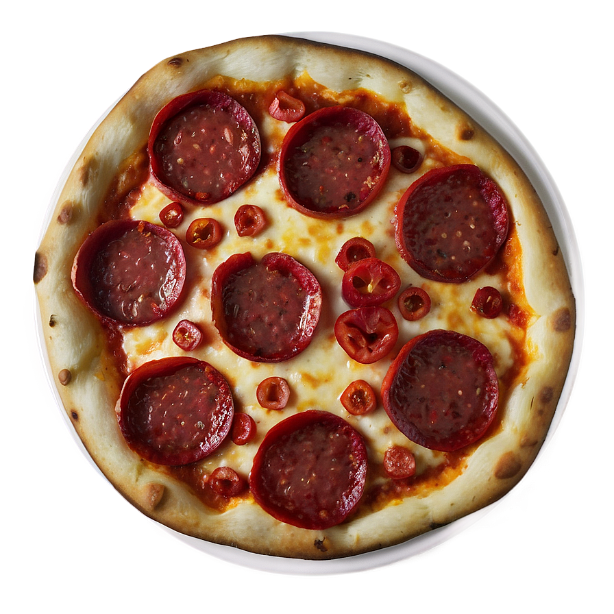 Pepperoni Pizza With Peppers Png Bev55 PNG image