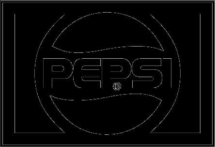 Pepsi Logo Outline PNG image