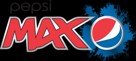 Pepsi Max Logowith Splash Background PNG image