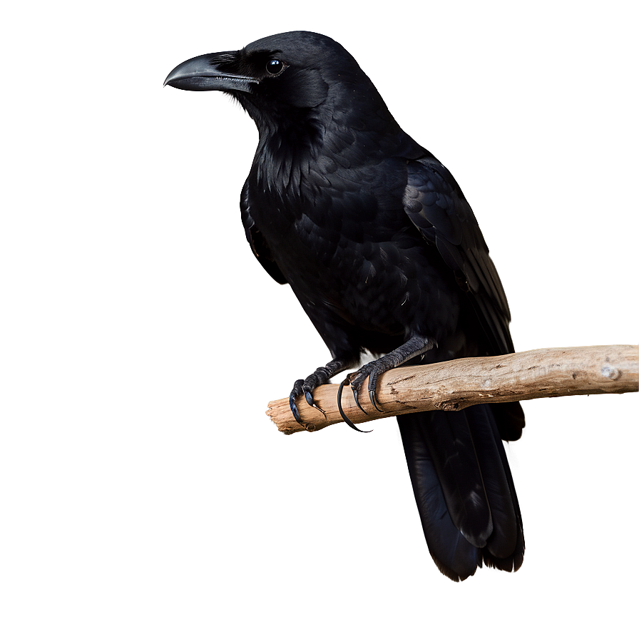 Perched Crow Png 05232024 PNG image