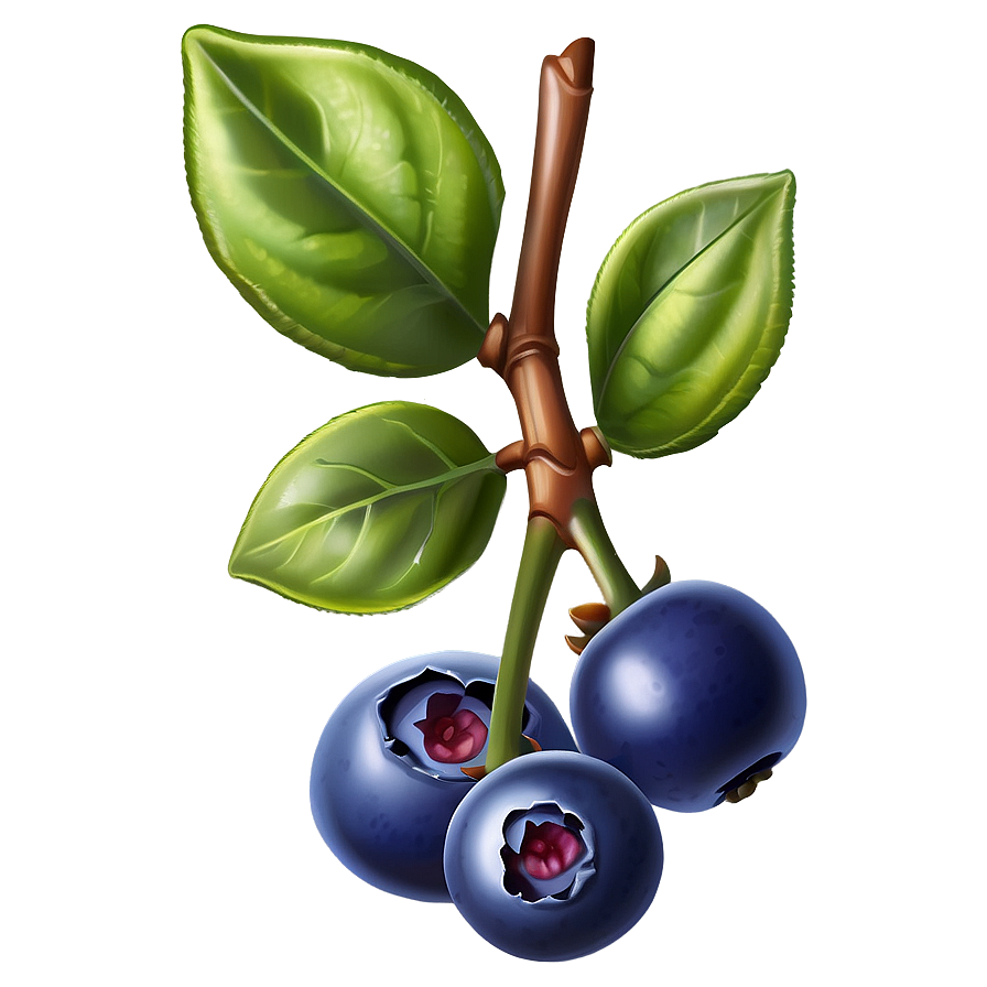 Perfect Blueberry Cluster Png Qxu57 PNG image