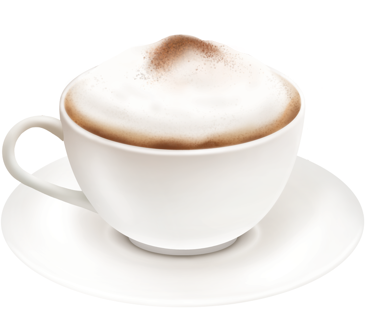 Perfect Cappuccino Cup PNG image