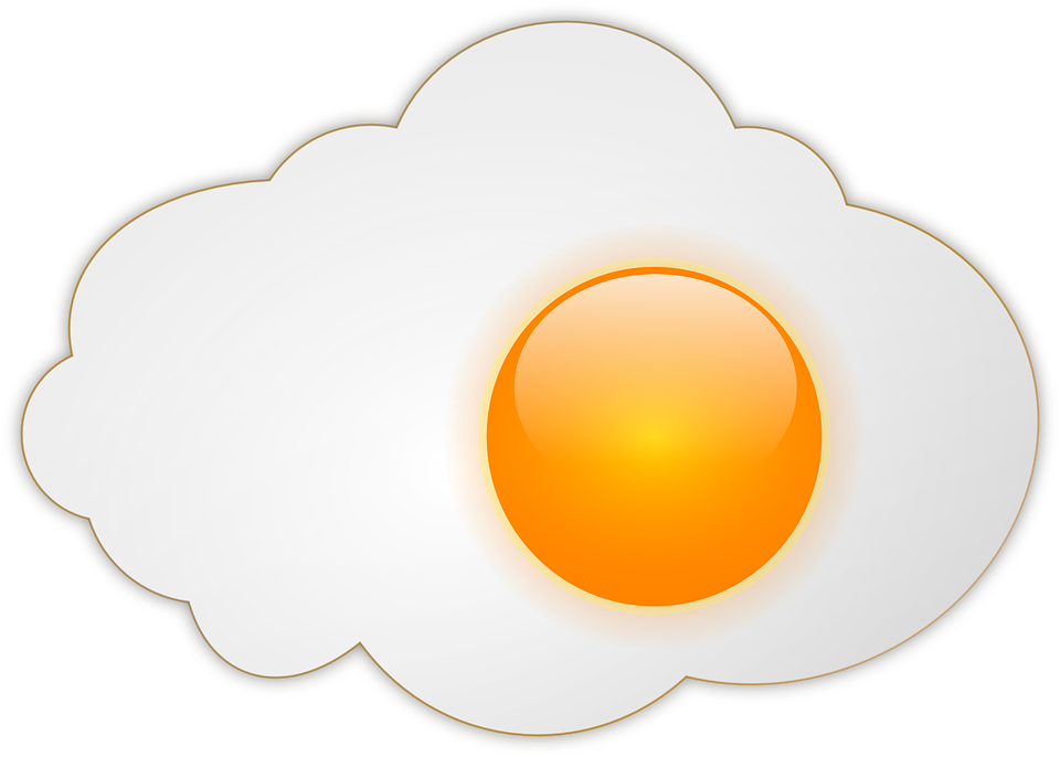 Perfect Fried Egg Graphic PNG image