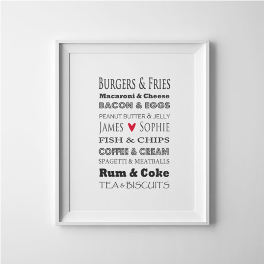 Perfect Pairings Love Couple Print PNG image