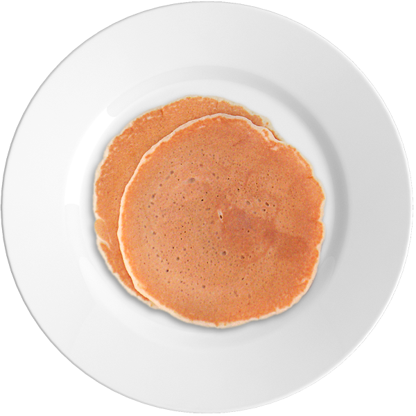 Perfectly Cooked Single Pancakeon Plate PNG image