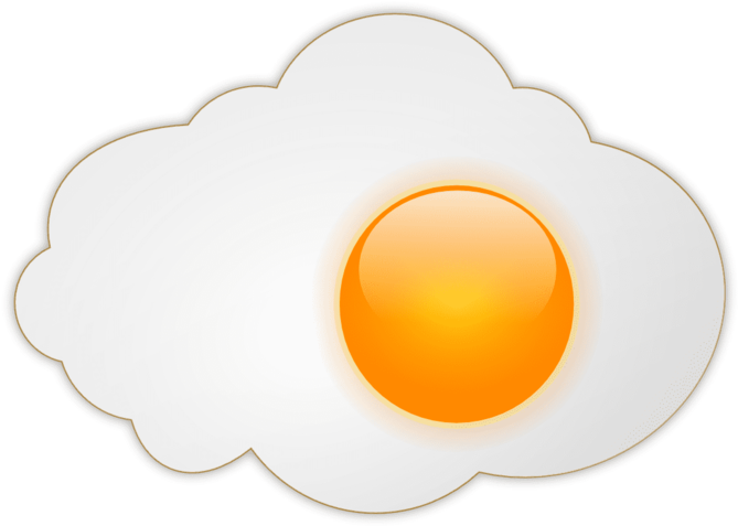 Perfectly Fried Egg Graphic PNG image