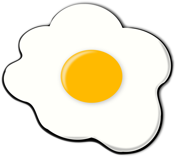 Perfectly Fried Egg Graphic PNG image