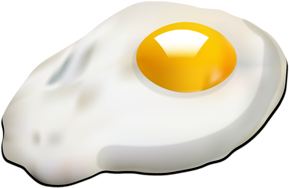 Perfectly Fried Egg Illustration PNG image