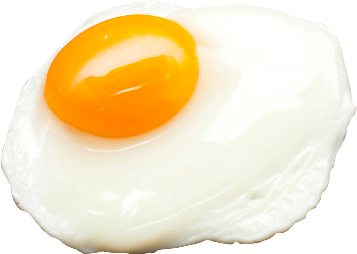 Perfectly Fried Egg Top View.png PNG image